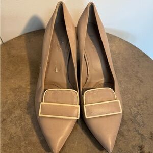 Ramona Beige Pink Pump Heels